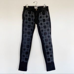NWT Current Elliott x Marni Pearl print jeans 27